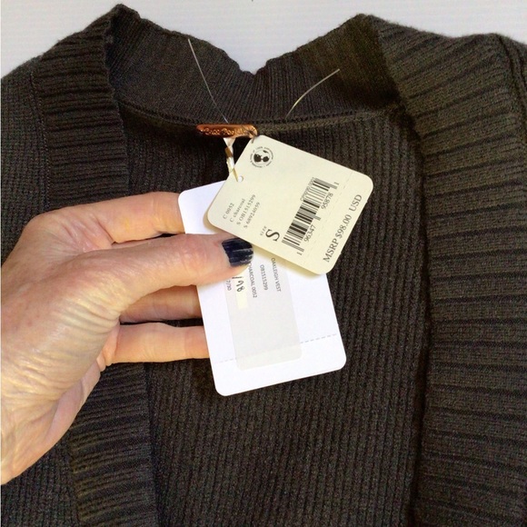 SALE! Free People charcoal sweater vest - Picture 6 of 7